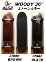 スラスター2搭載 WOODY PRESS SKATE BOARD 36インチ ウッディプレス サーフスケート スケートボード コンプリート