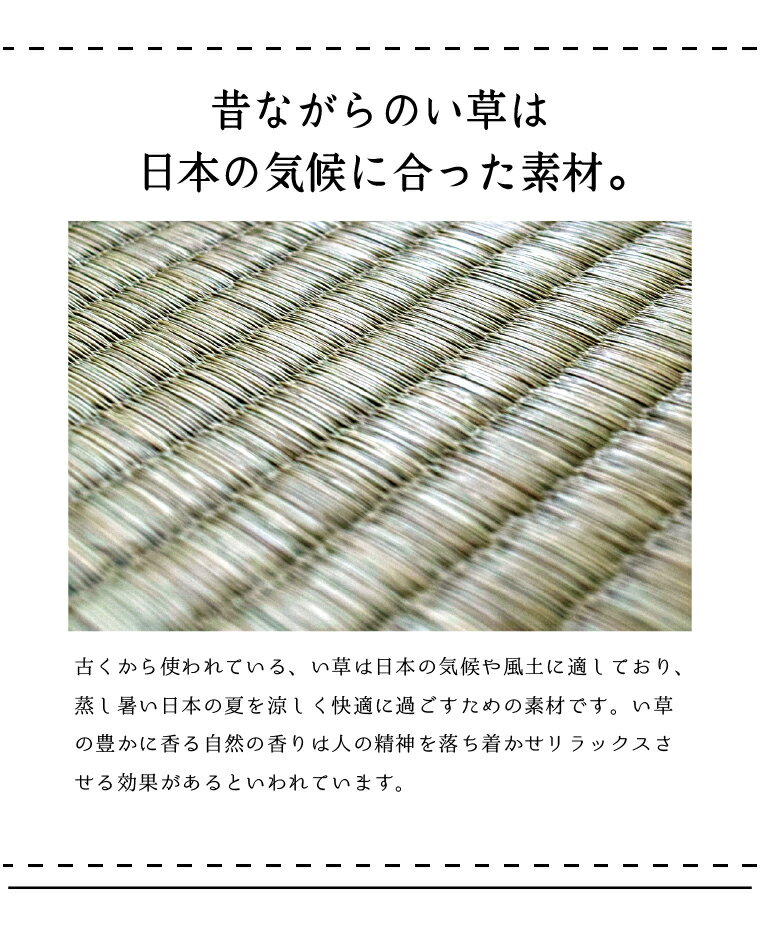 い草 ラグ 夏用 カーペット 上敷き 江戸間2畳 約176×176cm ござ ごろ寝 和室 畳 シンプル 天然素材 五八間 正方形 12503