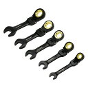 ミニラチェットコンビネーションレンチセット フレックスタイプ 5ピース アンチスリップタイプ STRAIGHT/11-724 (STRAIGHT/ストレート)