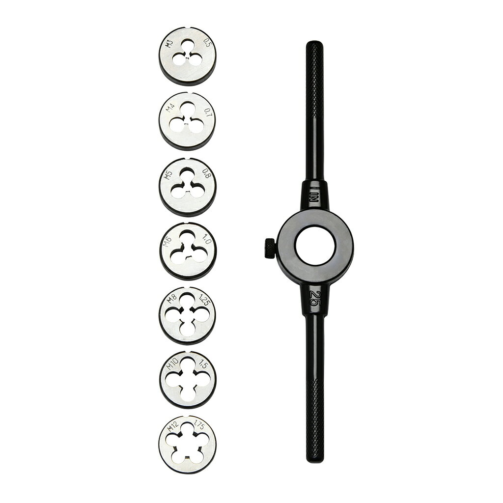 ダイスセット 7ピース ミリ STRAIGHT/18-3410 (STRAIGHT/ストレート)