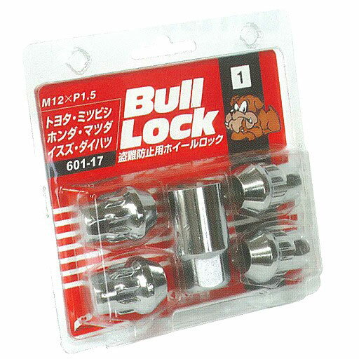 乐天商城 - KYO-EI(協永産業) ホイールロックナット(Bull Lock ブルロック) 4ピース M12×1.5 601-17 STRAIGHT/30-175 (KYO-EI/協永産業)