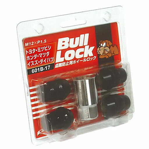 乐天商城 - KYO-EI(協永産業) ホイールロックナット(Bull Lock ブルロック) 4ピース M12×1.5 601B-17 STRAIGHT/30-178 (KYO-EI/協永産業)