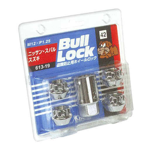 KYO-EI(協永産業) ホイールロックナット(Bull Lock ブルロック) 4ピース M12×1.25 613-19 STRAIGHT/30-191 (KYO-EI/協永産業)