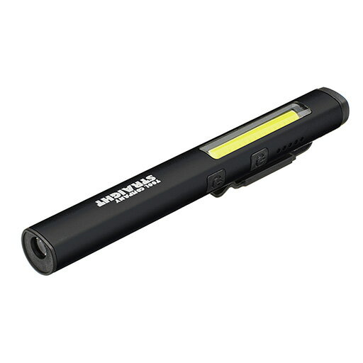 充電式LEDペンライト UVライト付き ブラック STRAIGHT/38-9715 (STRAIGHT/ストレート)