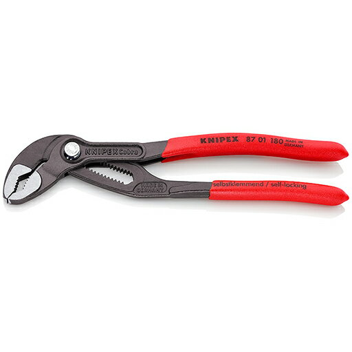 乐天商城 - KNIPEX(クニペックス) コブラ ウォーターポンププライヤー 8701-180(SB) STRAIGHT/92-596 (KNIPEX/クニペックス)