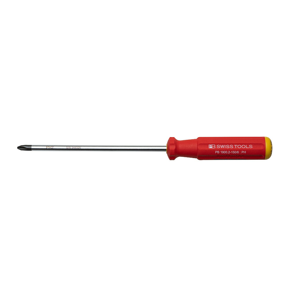 樂天商城 - PB SWISS TOOLS(ピービー) スイスグリップクラシック プラスドライバー No.2 軸長150mm 1900-2-150-6【日本限定品】 STRAIGHT/98-0007 (PB/ピービー)