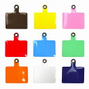 スマホホルダー 3個セット 9色 透明 ビニール PVC シート 予備 楽ちん スマートフォン ショルダー ネックストラップ スマホストラップ スマホショルダー...