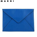 MARNI マルニ スムースカーフ クラッチバッグ ブルー 未使用 レディース ブランド バッグ 春夏
