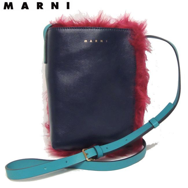 MARNI マルニ MUSEO NANO レザー×ファー 