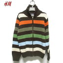 H&M エイチアンドエム ジップ コットンニット(セーター) No.2 キッズライン 【新品】【YDKG-tk】春夏
