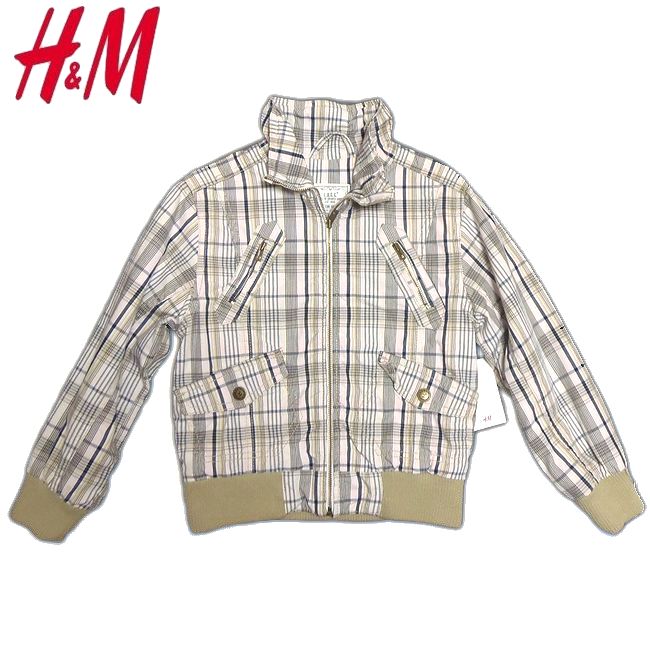 H&M エイチアンドエム チェック柄 春夏ブルゾン 【新品】ブランド 男の子 お出かけ