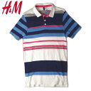 DIVIDED by H&M エイチアンドエム マルチボーダー柄 ポロシャツ Sサイズ 【新品】【YDKG-tk】 メンズ 春夏