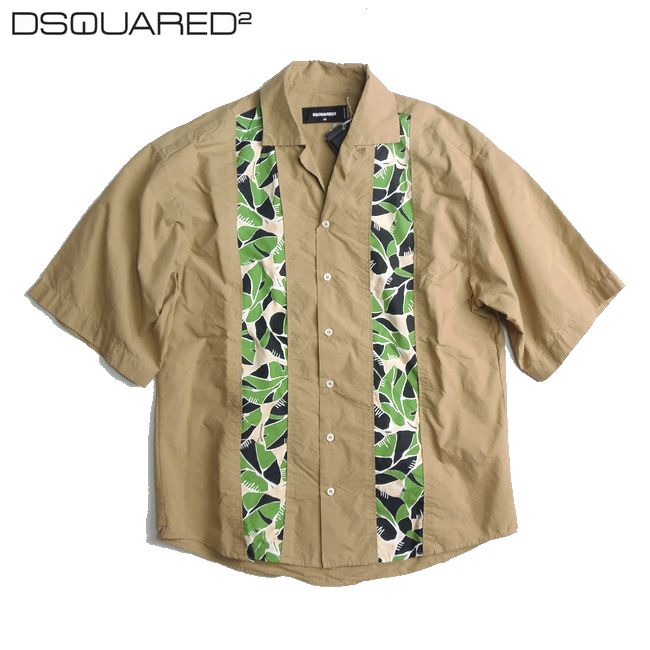 DSQUARED2 ディースクエアード コレクション オーバーサイズ シャツ 44サイズ 新品 コンビニ受取対応商品 ブランド メンズ ショートスリーブ 半袖