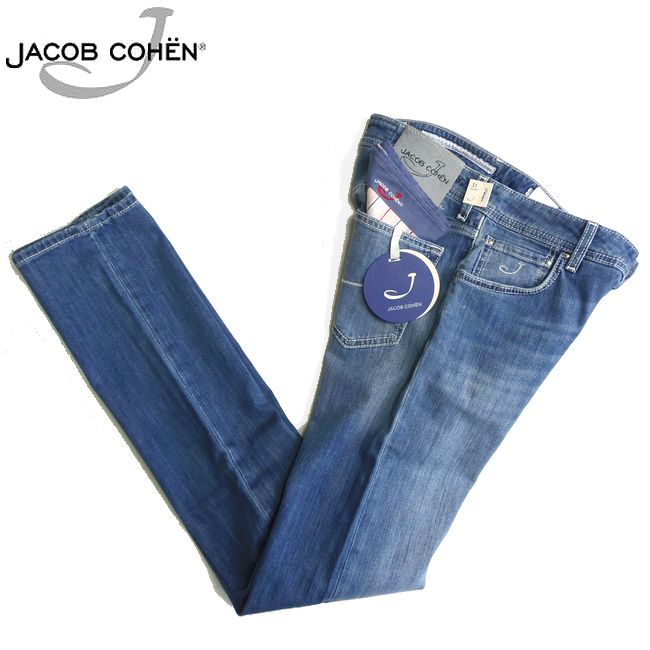 JACOB COHEN ヤコブコーエン J622 02697W4-5501 R1 COMFORT ストレッチジーンズ ライトブルー 31インチ 新品 ブランド ...