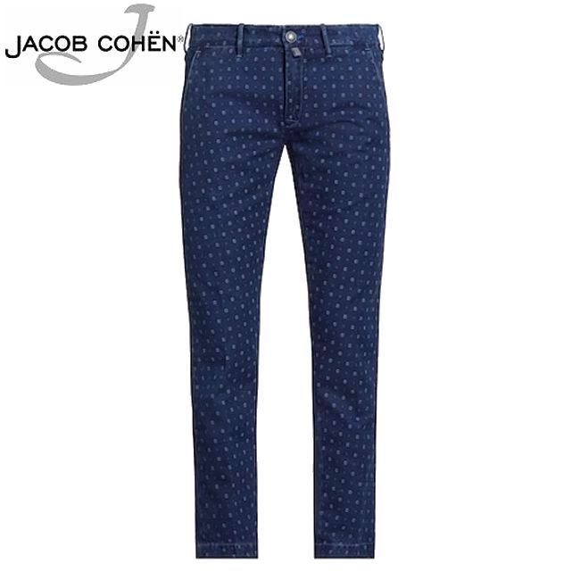 JACOB COHEN ヤコブコーエン J661 08108 003 アンクルパンツ インディゴブルー 33インチ 新品 ブランド メンズ キレイ目
