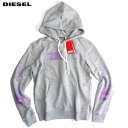 DIESEL ディーゼル スエット パーカー S-GINN-HOOD-E3 グレー Mサイズ【新品】【あす楽】【コンビニ受取対応商品】メンズ ブランド