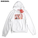 DIESEL ディーゼル スエット パーカー S-GINN-HOOD-L4 ホワイト Mサイズ Lサイズ 新品 メンズ ブランド