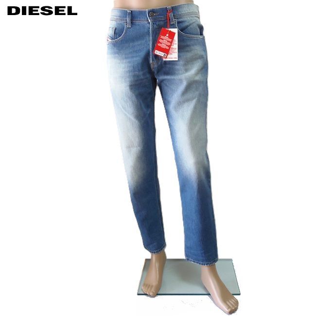 DIESEL ディーゼル デニム ジーンズ　2023 D-FINITIVE L30 新品 ウォッシュブルー メンズ パンツ テーパード レギュラーフィット