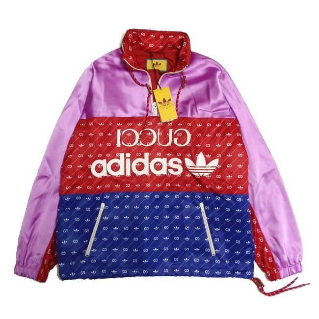GUCCI×adidas グッチ×アディダス アセテート フードイン ジャケット 691429 Z8A2G 5295 新品 コンビニ受取対応商品 ブランド メン...