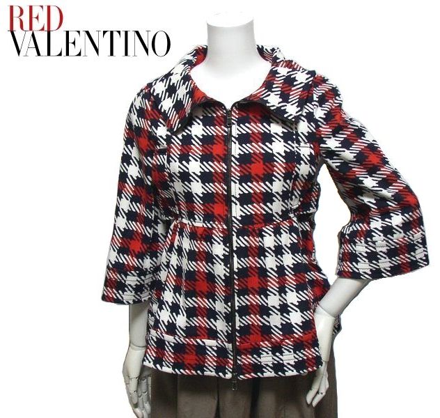 R.E.D VALENTINO レッド ヴァレンチノ 七分袖 スプリングコート ジャケット 40サイズ 【新品】【YDKG-tk】