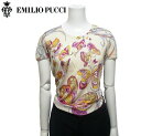 EMILIO PUCCI エミリオ プッチ エレガントな シルクニットカットソー クリーム【新品】【smtb-TK】【YDKG-tk】