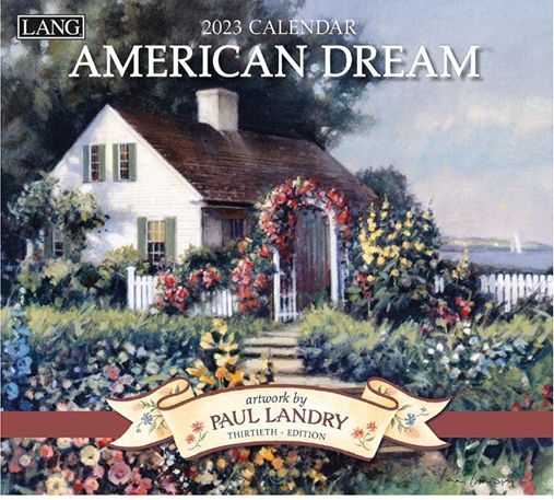 【2023年 AMERICAN Dream】 アメリカンドリームカントリーカレンダー・LANGラング・カレンダーメール便・ラングカレンダー景色・ガーデン・フラワー
