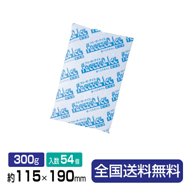 保冷剤(ソフトタイプ)フリーザーアイスR-300 約115×190 300g 54個入り 1箱