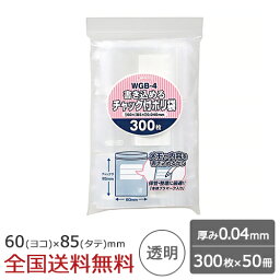 【ポイント10倍】書き込める チャック付ポリ袋 300枚×50冊 0.04mm 透明