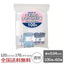 【ポイント10倍】書き込める チャック付ポリ袋 100枚×60冊 0.04mm 透明