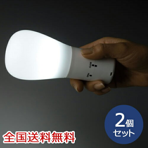 楽天助太刀サブ持っても置いても便利な2WAYライト（LED） 懐中電灯 スタンド 電灯 携帯 防災 手持ち お得な2個セット