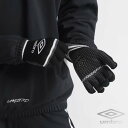 アンブロ 大人 ニット グローブ 手袋 防寒 サッカー フットボール スポーツ UUAYJD54-BKGY umbro -メール便02-