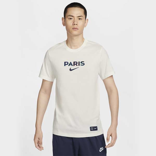 ナイキ ウェア サッカー Tシャツ パリサンジェルマン PSG カジュアル コットン Tシャツ 半袖 PARIS HJ9761-133 nike