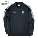 プーマ ウエア サッカー ACミラン キング ドリル トップ スウェット トレーナー プルオーバー フレンチテリー 襟付き ACMILAN 782611-22 ...
