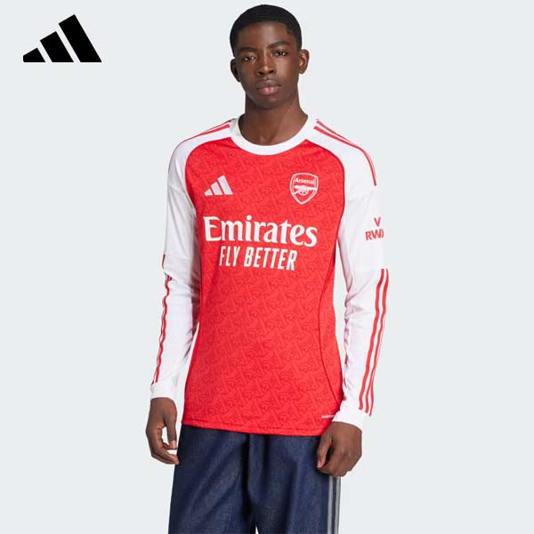 ウエア サッカー アディダス アーセナル 25/26 ホームユニフォーム レプリカ ファーストユニフォーム 長袖 ロングスリーブ Arsenal KSJ55-J...