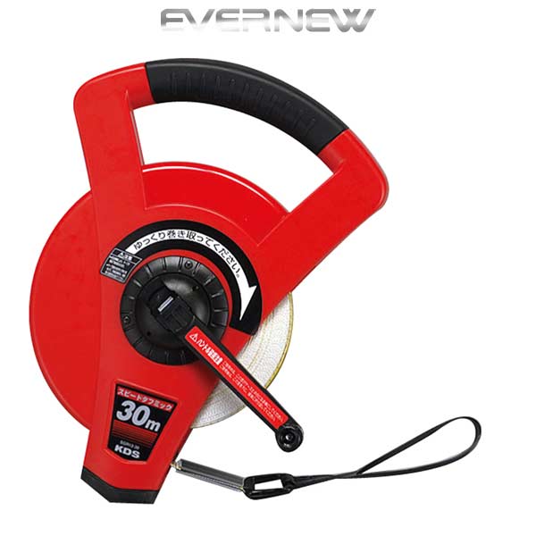 乐天商城 - エバニュー スポーツ 体育用品 メジャー スピードタフミックリール 30m 巻尺 EKA066 EVERNEW -BO-