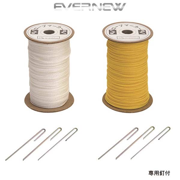 乐天商城 - エバニュー スポーツ 体育用品 ロープマーカー 200m 専用釘付 70本入 EKA181 EVERNEW -BO-