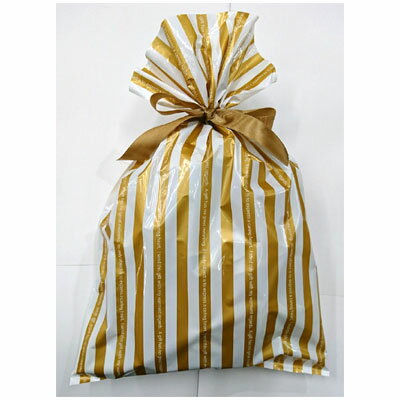 Gストライプギフトバッグ Sリボン(LLサイズ) GDS-BL /ラッピング(単独購入不可商品)