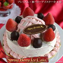 アイスケーキの通販 プレミアム・春ベリーアイスケーキ6号（お誕生日・卒業祝い・入学祝い）