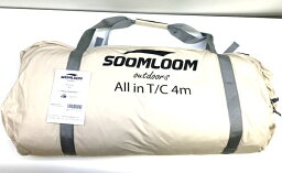 【中古】スームルーム ワンポールテント 4~6人用テント ベル型テント All.in 4m Soomloom ティピーテント アウトドア キャンプ 未使用品 TA0150 ◇