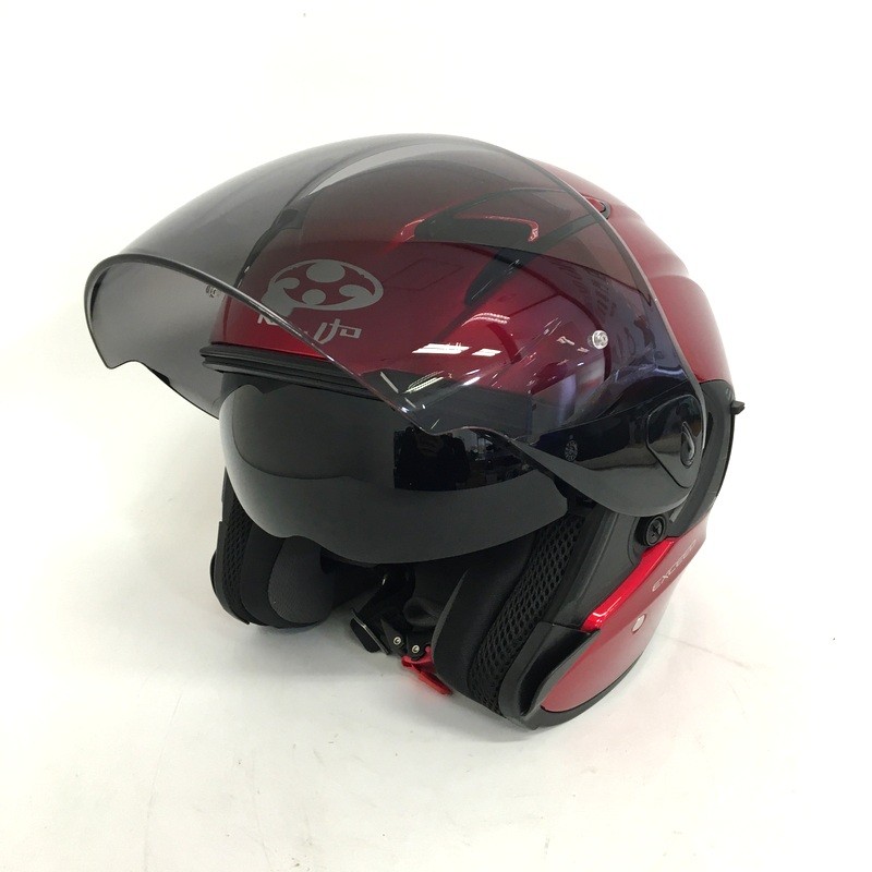 【中古】OGK KABUTO EXCEED ジェットヘルメット 除菌消臭済 Lサイズ シャイニーレッド オートバイ ツーリング ライディング バイカー バイク用品 オージーケーカブト ◇TA2353