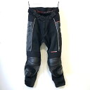 【中古】 KOMINE コミネ PK-709 ニースライダーレザーメッシュパンツ バイクウェア ブラック Lサイズ ◇TA2978