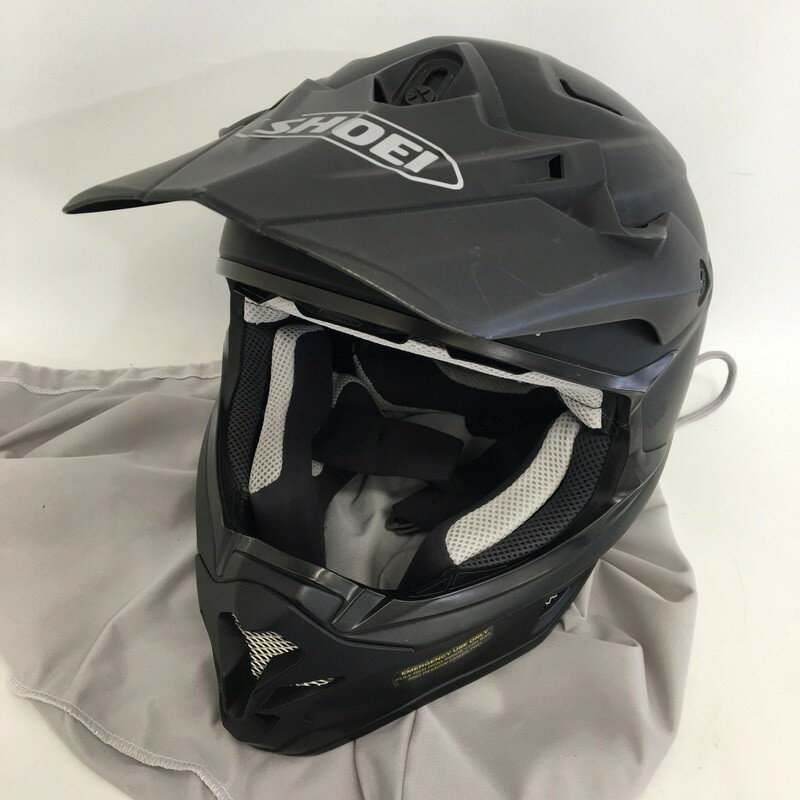 【中古】SHOEI ショウエイ VFX-W オフロードヘルメット 除菌消臭済 Mサイズ マットブラック モトクロス バイク用品 ◇TA3420