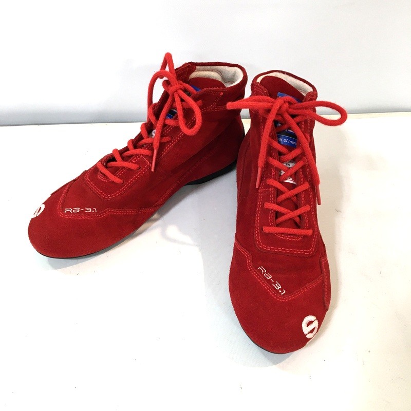 Rakuten - 【中古】SPARCO スパルコ 8856-2000 レーシングシューズ サイズ36 23.0cm レッド 男女兼用 バイク用品 ◇TA3702