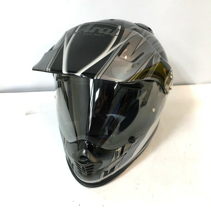 【中古】Arai アライ TOUR CROSS3 オフロードヘルメット 除菌消臭済 Mサイズ コントラストブラック モ..