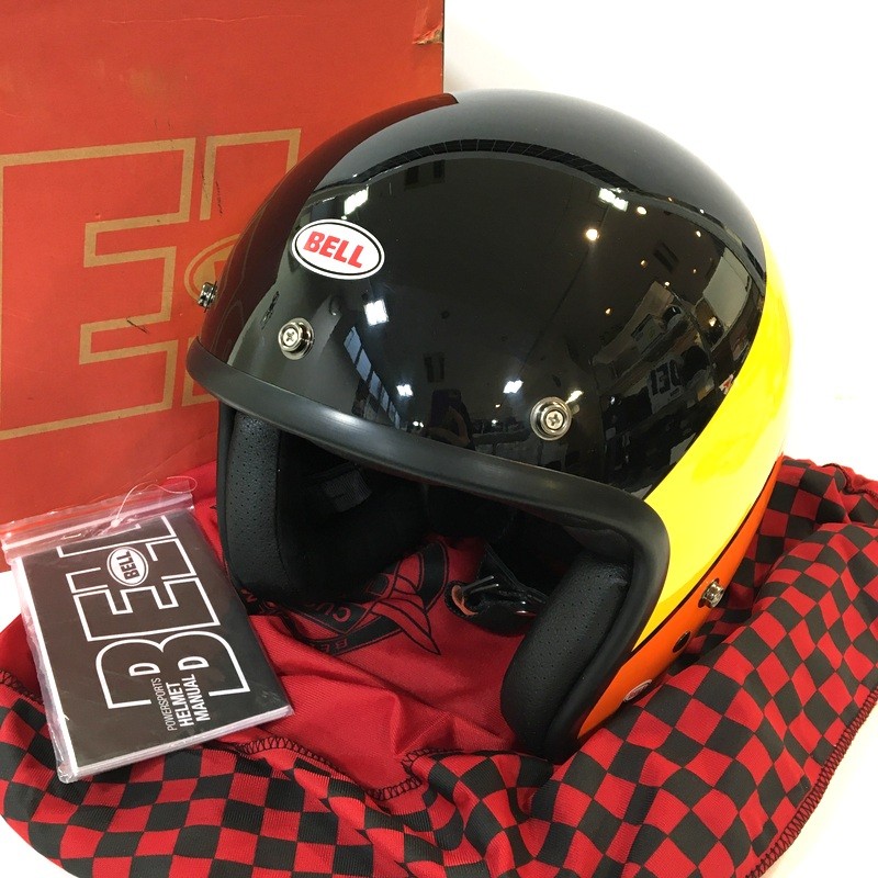 Rakuten - 【中古】BELL ベル CUSTOM500 RIFF ジェットヘルメット 除菌消臭済 Lサイズ ブラック バイク用品 ◇TA3962