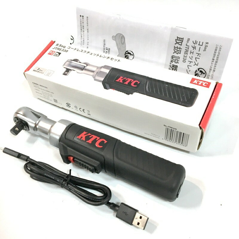 Rakuten - 【中古】KTC ケイティーシー コードレスラチェットレンチセット JTRE330 9.5sq. 美品△ DW3806