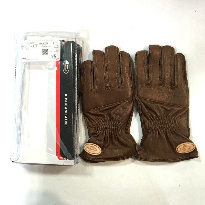 【中古】KUSHITANI クシタニ K-5330 コンフォートグローブ LLサイズ ブラウン メンズ 手袋 バイク用品 ◇TA4078