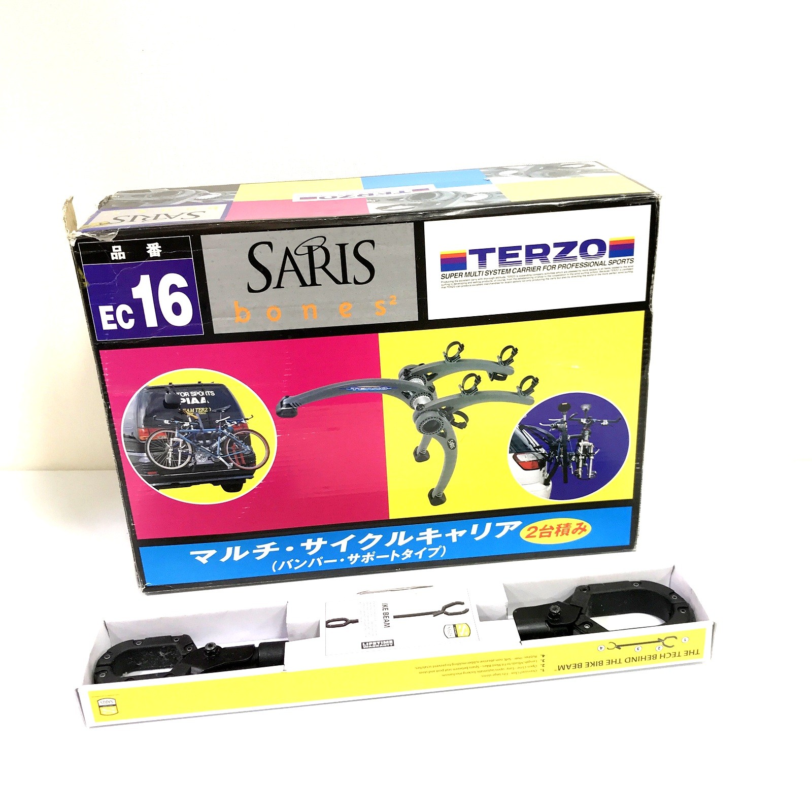 【中古】Terzo テルッツォ EC16 サイクルキャリア 2台積載 マルチサイクルキャリア SARIS 自転車 車載 カー用品◇TA4152