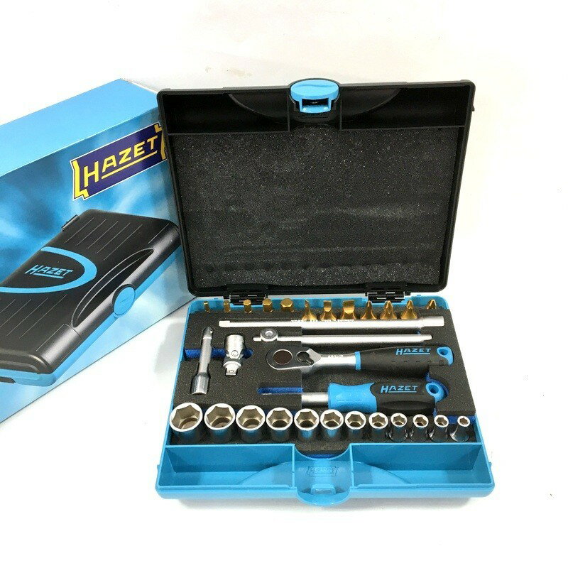 Rakuten - 【中古】未使用 HAZET ハゼット ソケットレンチセット 854 差込角6.35mm 30個組 ラチェットレンチ ハンドツール △ DW3902