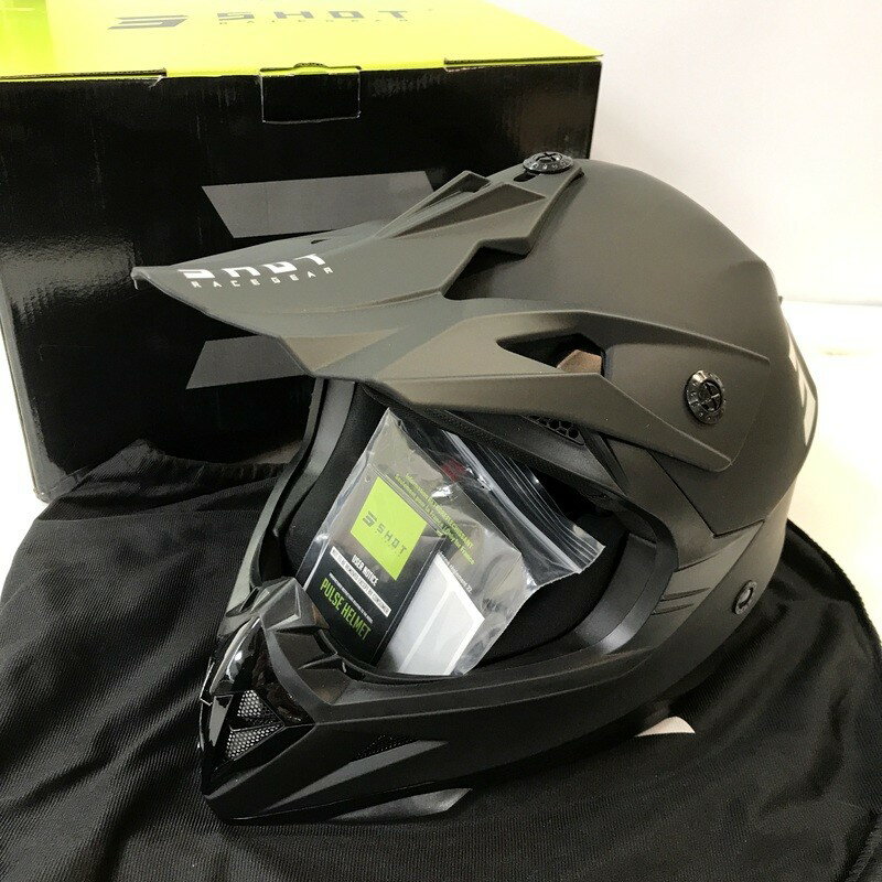 Rakuten - 【中古】SHOT RACE GEAR ショットレースギア PULSE SOLID オフロードヘルメット XLサイズ ◇TA4415